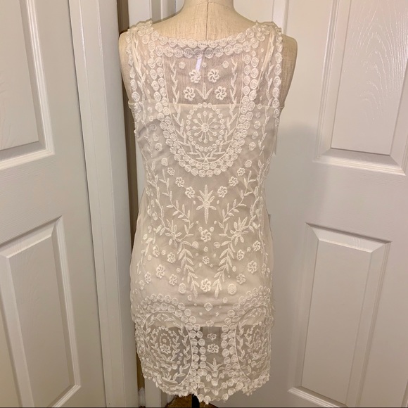 Free People Floral Embroidered Dress XS - Picture 2 of 8